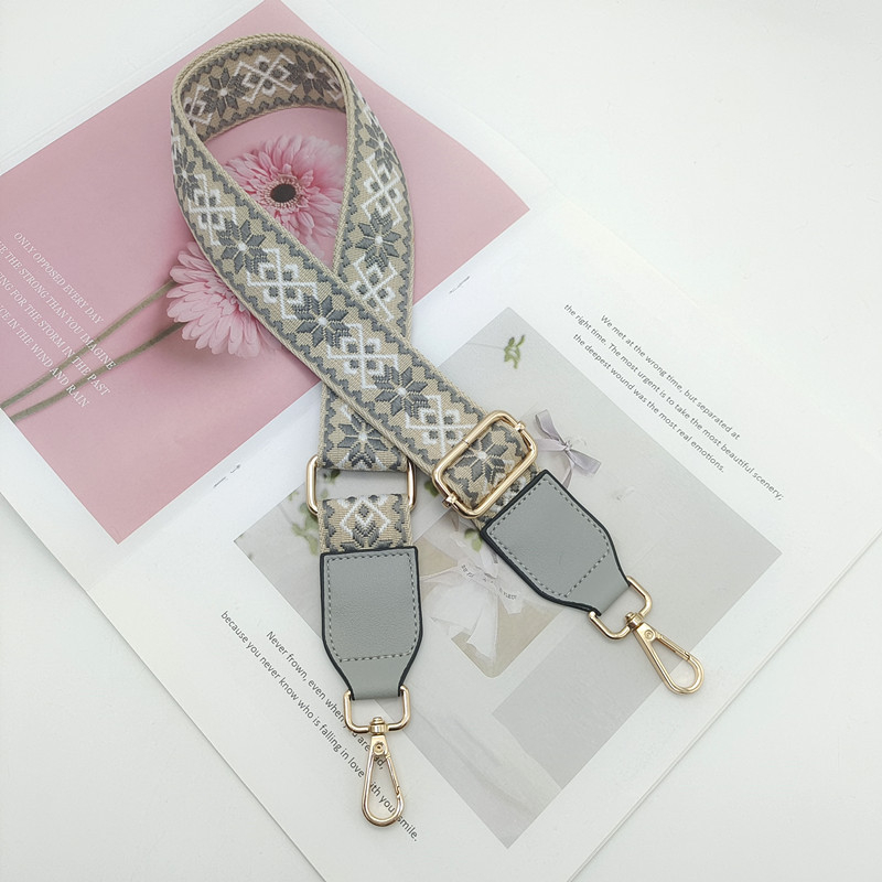 Široki podesivi remen za torbu, kanvas materijal, za nošenje na ramenu ili crossbody