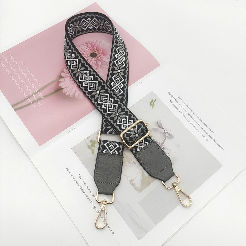 Široki podesivi remen za torbu, kanvas materijal, za nošenje na ramenu ili crossbody