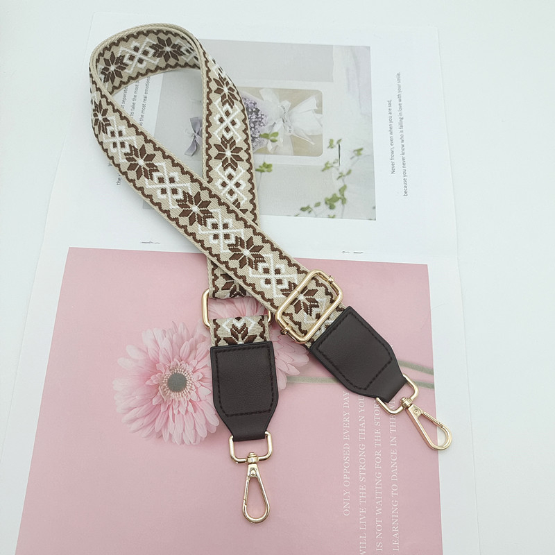 Široki podesivi remen za torbu, kanvas materijal, za nošenje na ramenu ili crossbody