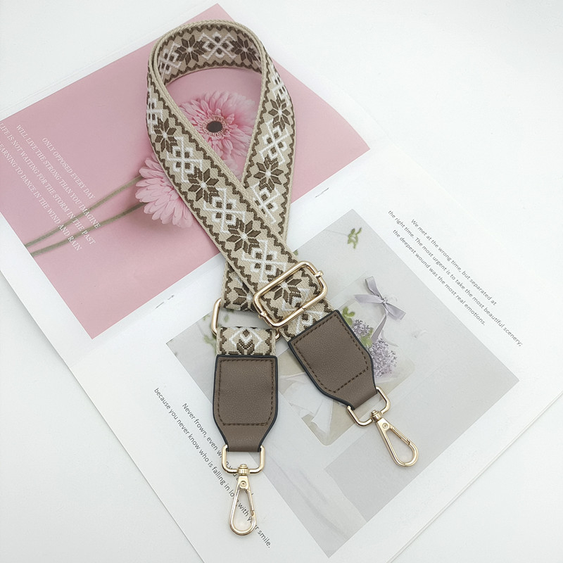 Široki podesivi remen za torbu, kanvas materijal, za nošenje na ramenu ili crossbody