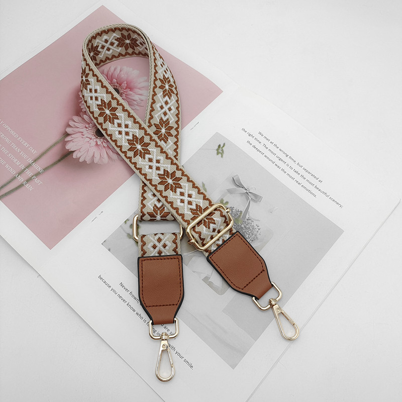 Široki podesivi remen za torbu, kanvas materijal, za nošenje na ramenu ili crossbody