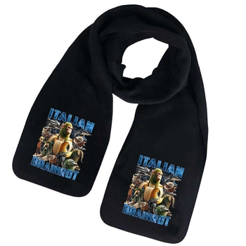 Šalikas iš fliso, karikatūrų raštas, žiemos šiluma, spausdintas dizainas