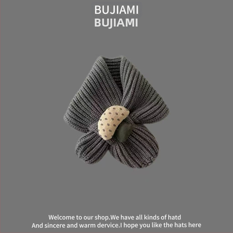 Šál z vlny, pletený warp-knit, unisex, zimný, vzor farebná mriežka, tie-dye povrch — Bajia Rice