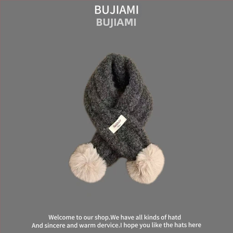 Šál z vlny, pletený warp-knit, unisex, zimný, vzor farebná mriežka, tie-dye povrch — Bajia Rice