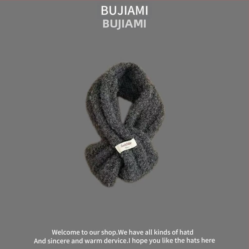 Vilnonis šalikas, universalus, žiemos šiluma, spalvotų tinklelio raštas, tie-dye apdaila — Bajia Rice