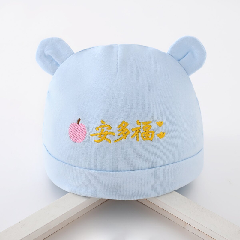 Dječja kapica od pamuka, dvostruki sloj, prozračna i topla, za 0–6 mjeseci