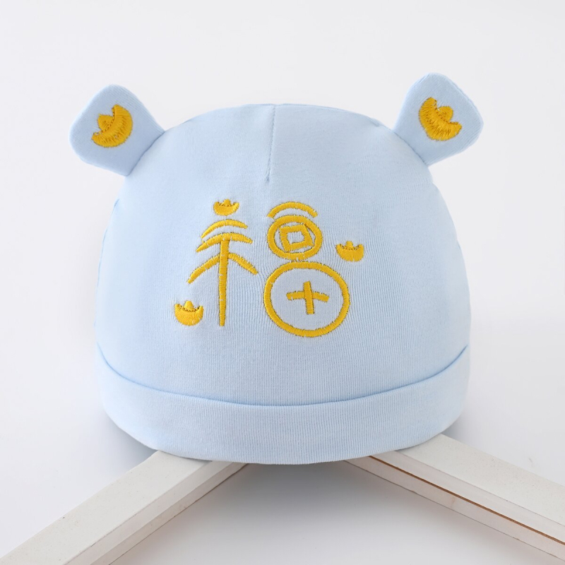 Dječja kapica od pamuka, dvostruki sloj, prozračna i topla, za 0–6 mjeseci