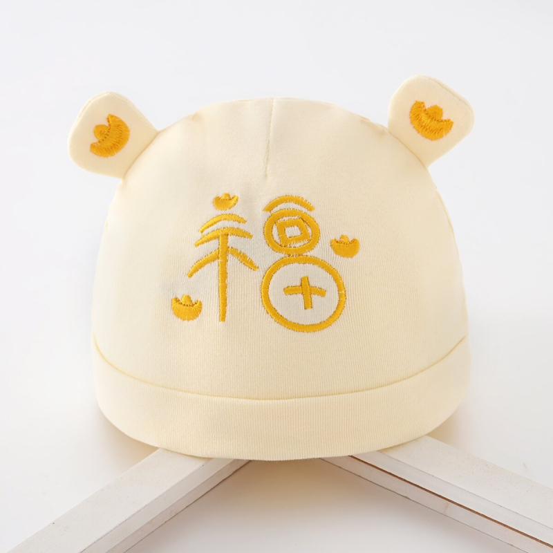 Dječja kapica od pamuka, dvostruki sloj, prozračna i topla, za 0–6 mjeseci