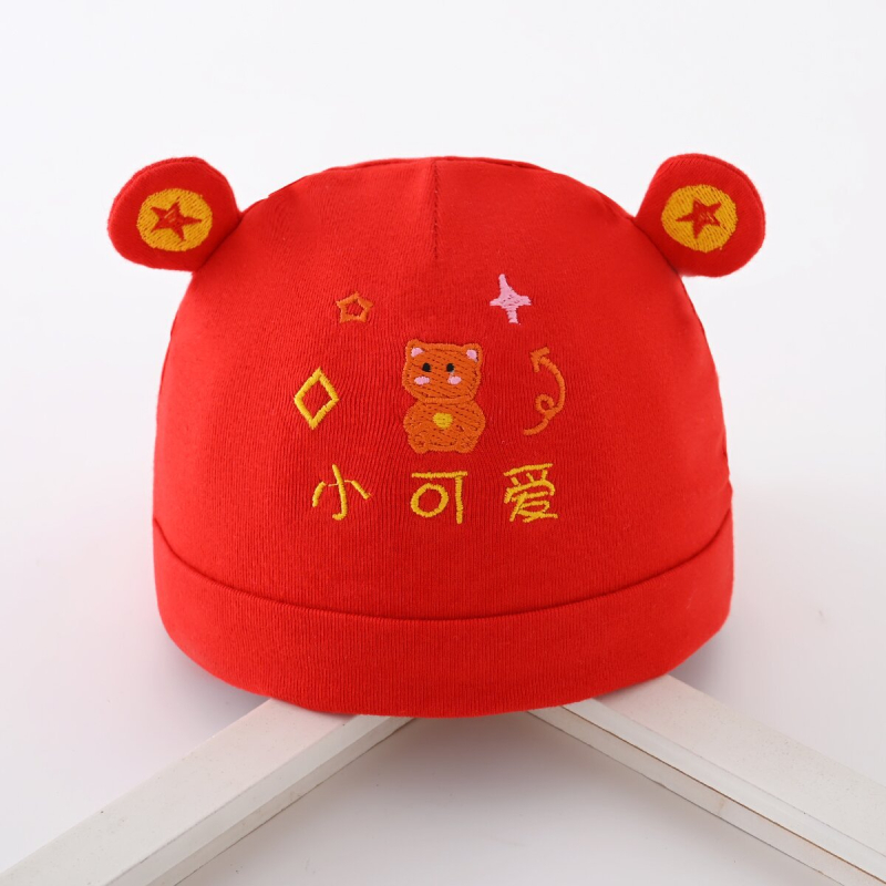 Dječja kapica od pamuka, dvostruki sloj, prozračna i topla, za 0–6 mjeseci