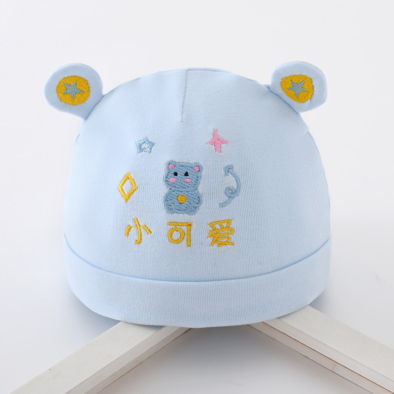 Dječja kapica od pamuka, dvostruki sloj, prozračna i topla, za 0–6 mjeseci