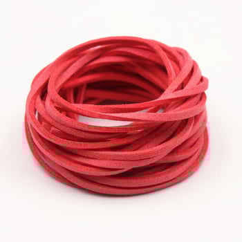 Korealane veluurnahk köis DIY Käevõrude ja unenäopüüdjate jaoks, kahepoolsed veluur