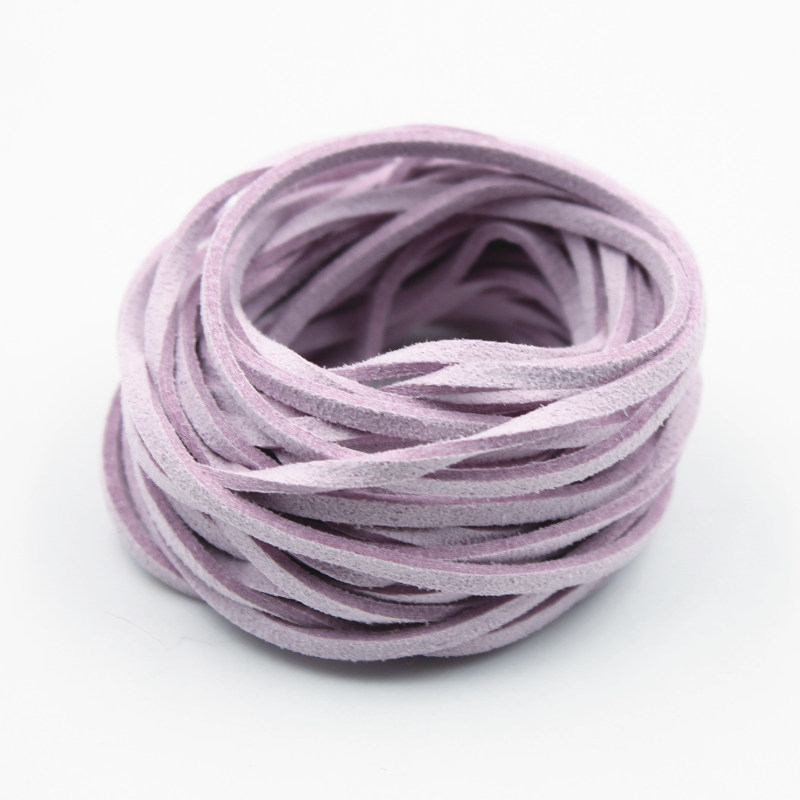 Korealane veluurnahk köis DIY Käevõrude ja unenäopüüdjate jaoks, kahepoolsed veluur