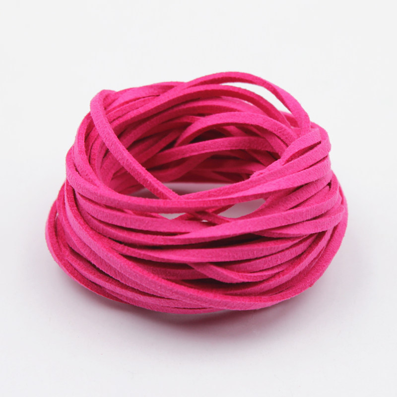 Korealane veluurnahk köis DIY Käevõrude ja unenäopüüdjate jaoks, kahepoolsed veluur