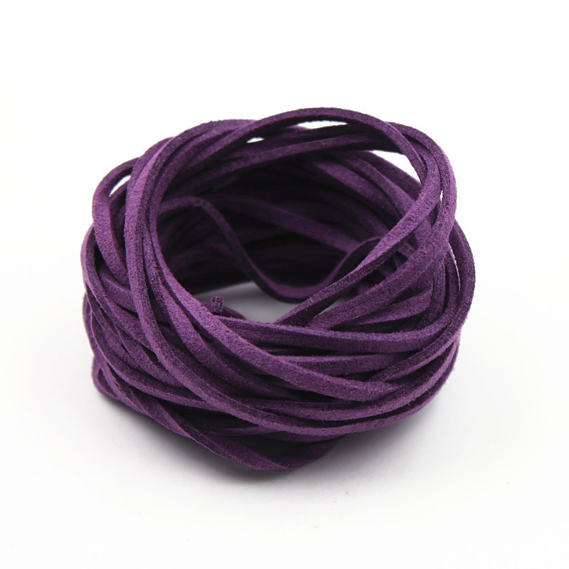 Korealane veluurnahk köis DIY Käevõrude ja unenäopüüdjate jaoks, kahepoolsed veluur