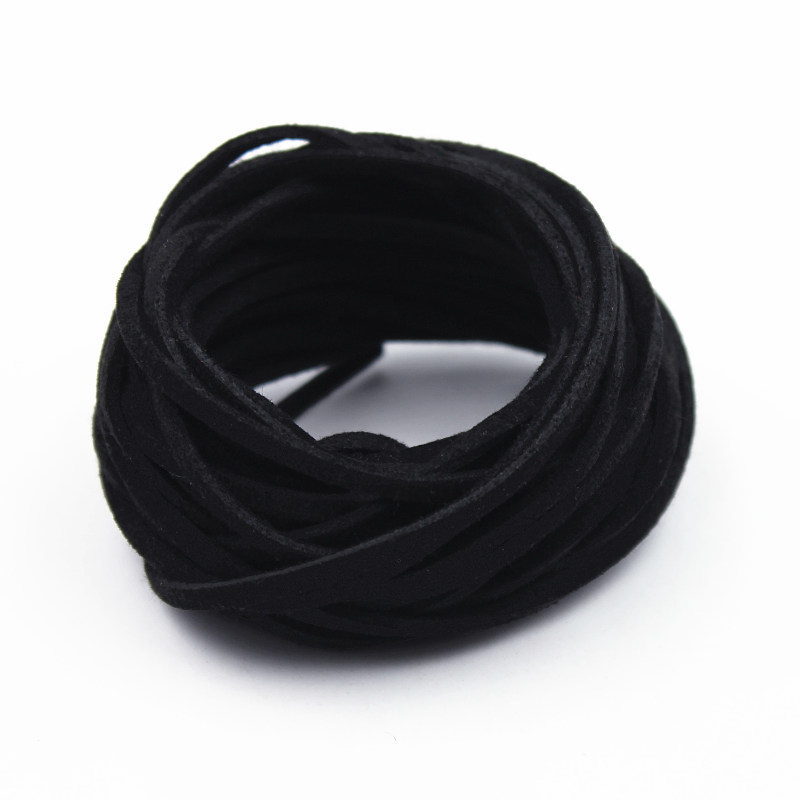 Korealane veluurnahk köis DIY Käevõrude ja unenäopüüdjate jaoks, kahepoolsed veluur