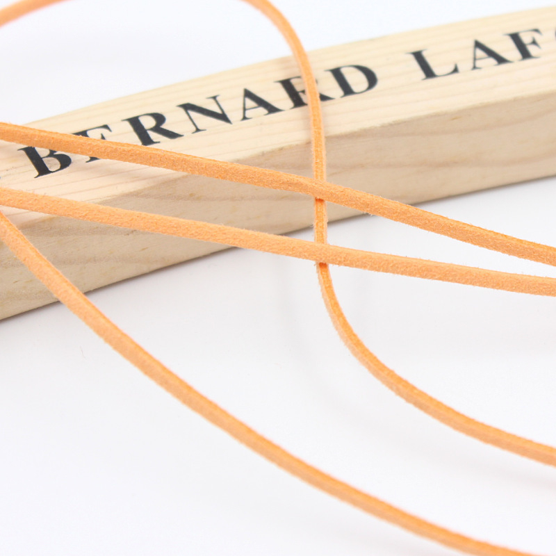 Korealane veluurnahk köis DIY Käevõrude ja unenäopüüdjate jaoks, kahepoolsed veluur