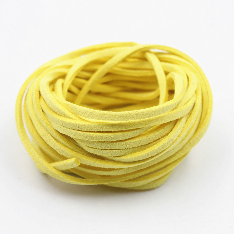 Korealane veluurnahk köis DIY Käevõrude ja unenäopüüdjate jaoks, kahepoolsed veluur