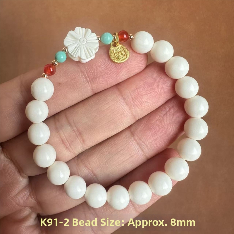 Stirnu kaula etniskā rokassprādze, universāla, ģeometriska forma, 10 mm