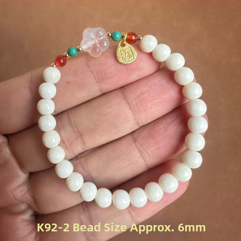 Stirnu kaula etniskā rokassprādze, universāla, ģeometriska forma, 10 mm