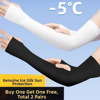 Unisex saules aizsardzības roku piedurknes vasarai, garas, 100% kokvilna