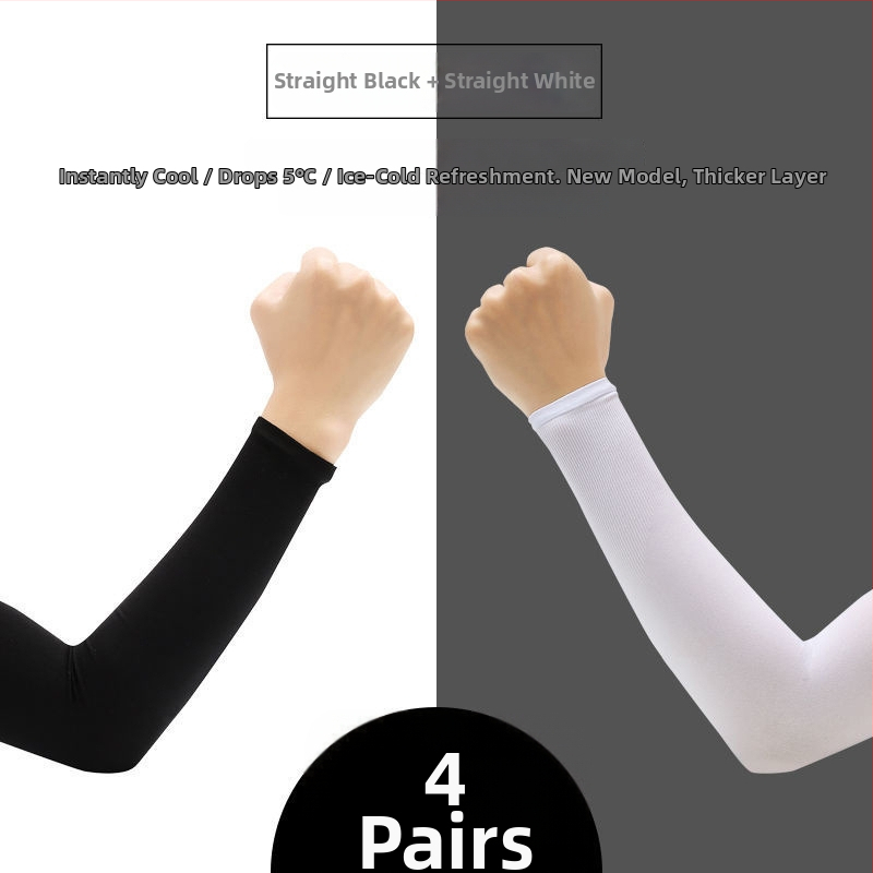 Unisex saules aizsardzības roku piedurknes vasarai, garas, 100% kokvilna