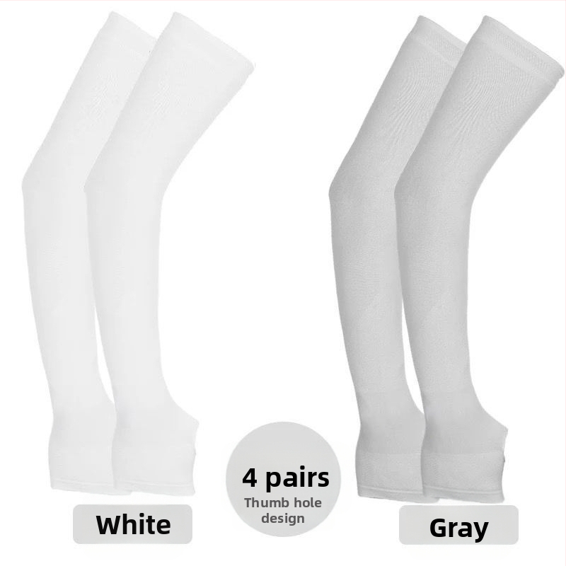 Unisex saules aizsardzības roku piedurknes vasarai, garas, 100% kokvilna