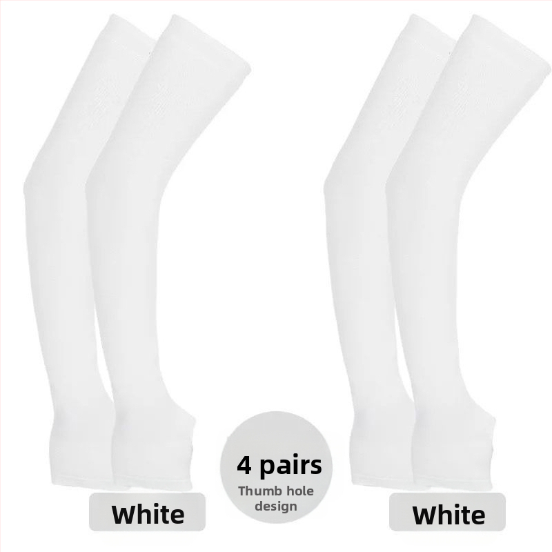 Unisex saules aizsardzības roku piedurknes vasarai, garas, 100% kokvilna