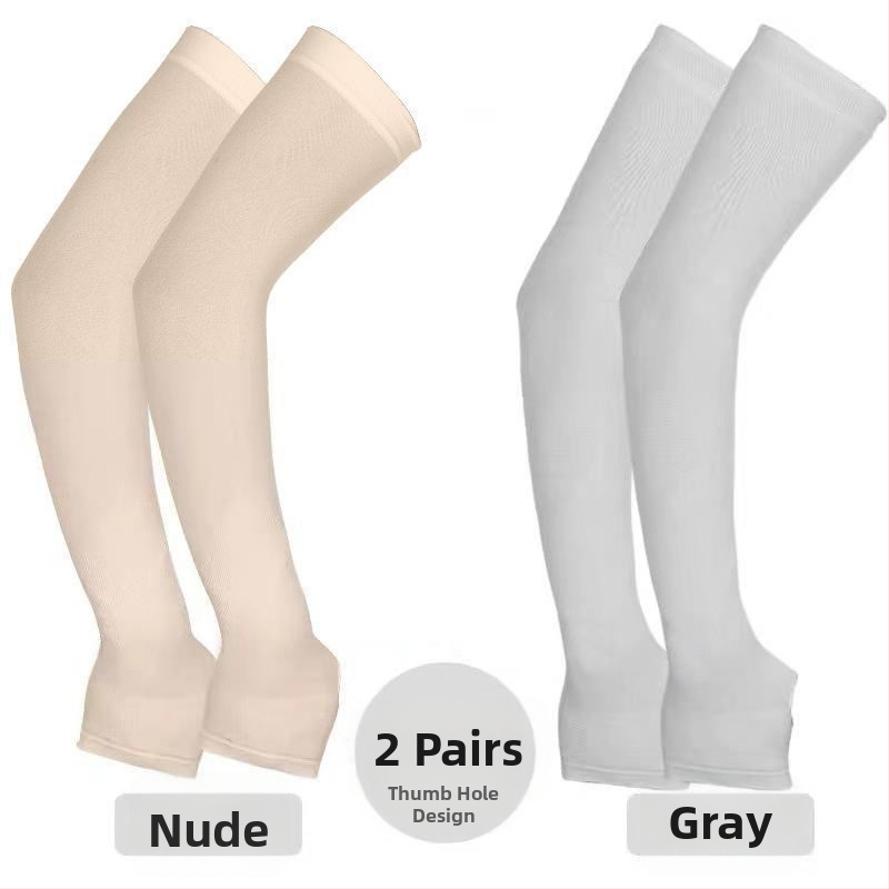 Unisex saules aizsardzības roku piedurknes vasarai, garas, 100% kokvilna