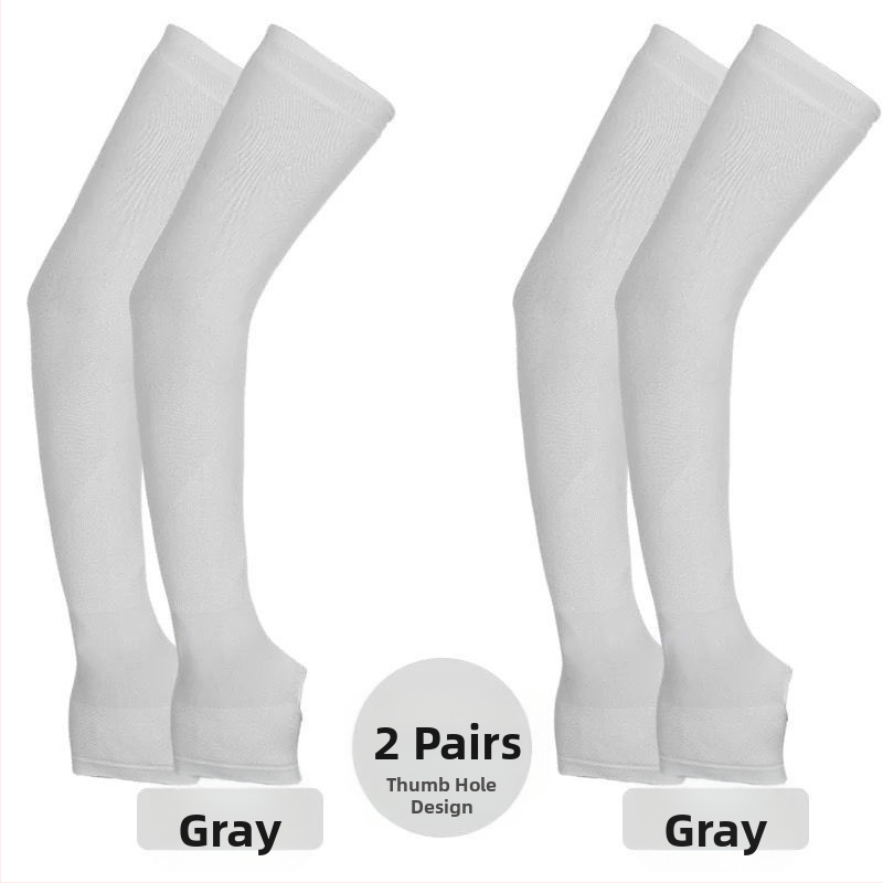 Unisex saules aizsardzības roku piedurknes vasarai, garas, 100% kokvilna