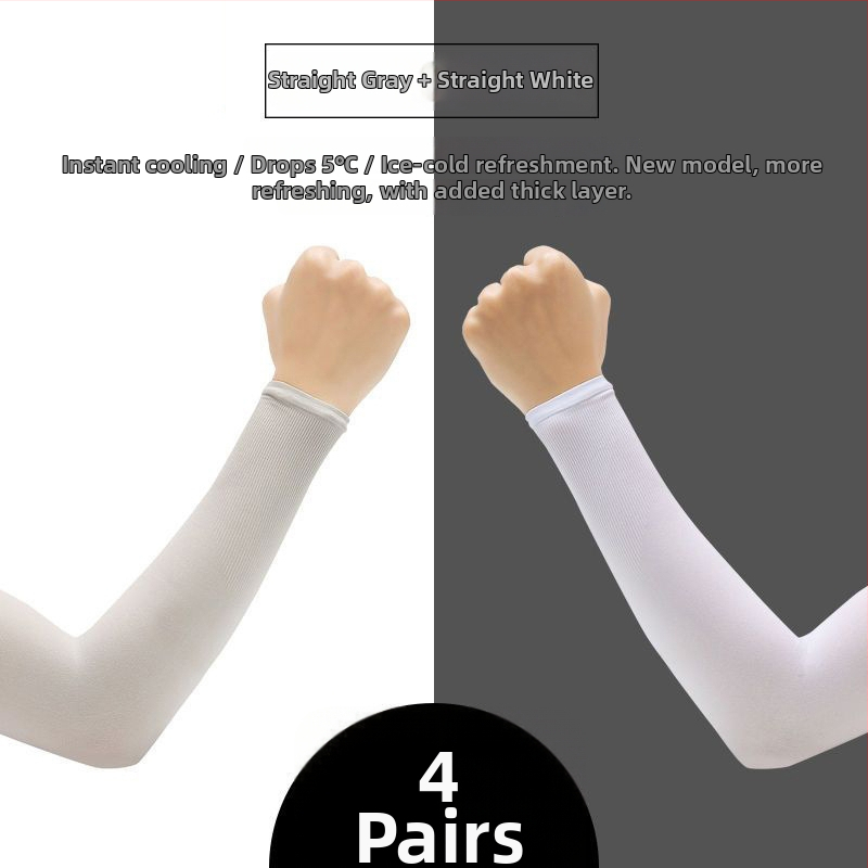 Unisex saules aizsardzības roku piedurknes vasarai, garas, 100% kokvilna