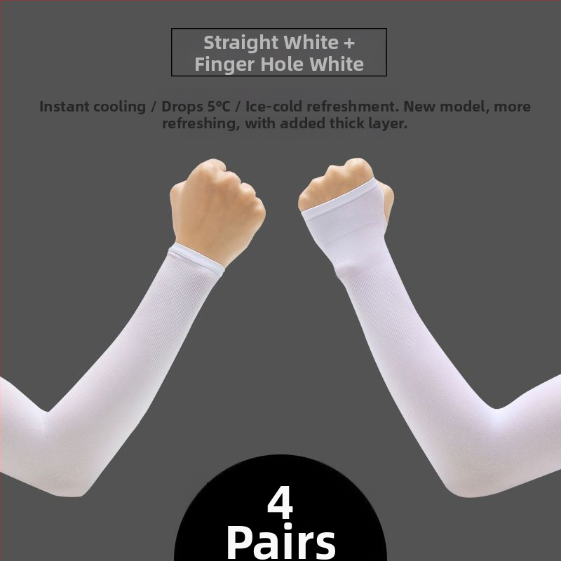 Unisex saules aizsardzības roku piedurknes vasarai, garas, 100% kokvilna