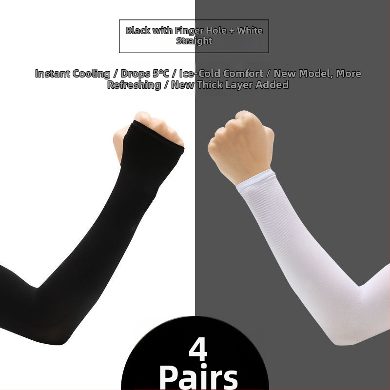 Unisex saules aizsardzības roku piedurknes vasarai, garas, 100% kokvilna