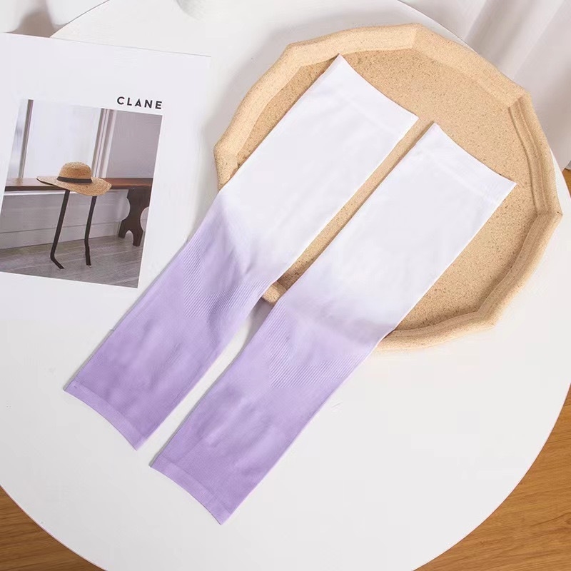 Rukavi UV zaštite s gradijentom boje, rashladna ice silk tkanina, najlon 81-95% udjela, za vanjsku vožnju biciklom