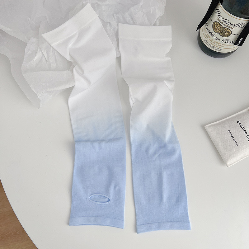 Rukavi UV zaštite s gradijentom boje, rashladna ice silk tkanina, najlon 81-95% udjela, za vanjsku vožnju biciklom