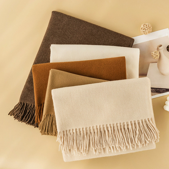 Шал от имитиран кашмир, корейски стил, за зимно-есенен сезон, готов на склад, обработка по поръчка