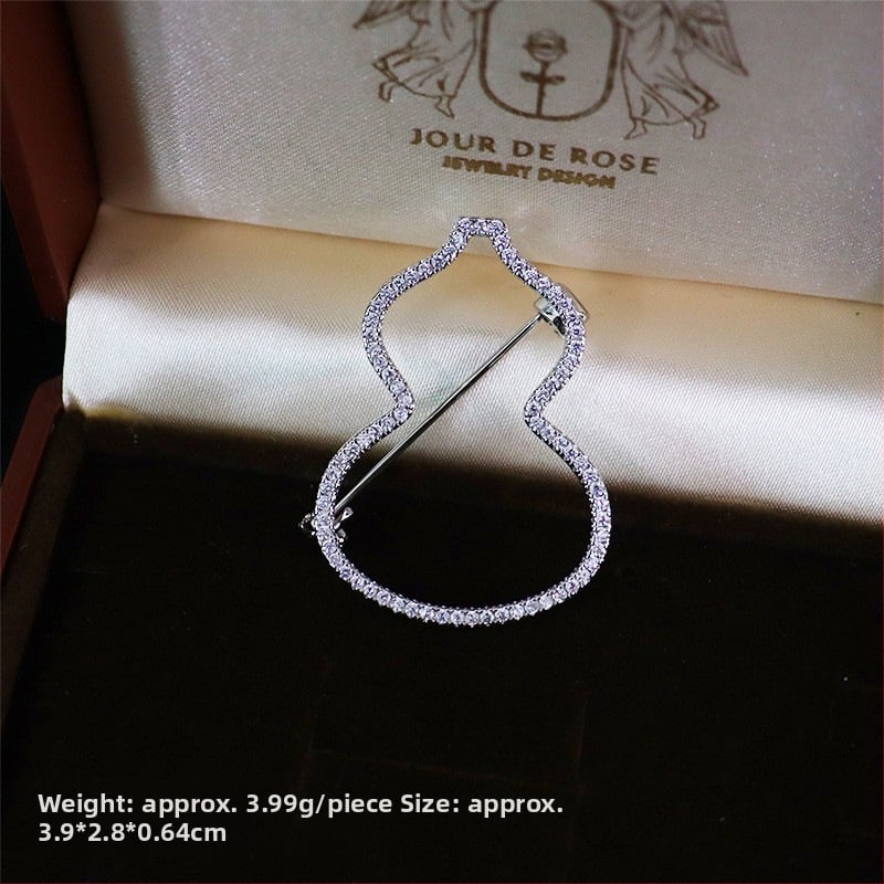 Moterų segė su cirkonio akmenimis, retro elegantiškas stilius, gėlės forma, elektroplatavimas, drabužių dekoratyvinis priedas