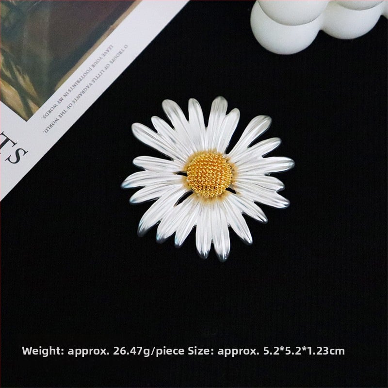 Moterų segė su cirkonio akmenimis, retro elegantiškas stilius, gėlės forma, elektroplatavimas, drabužių dekoratyvinis priedas