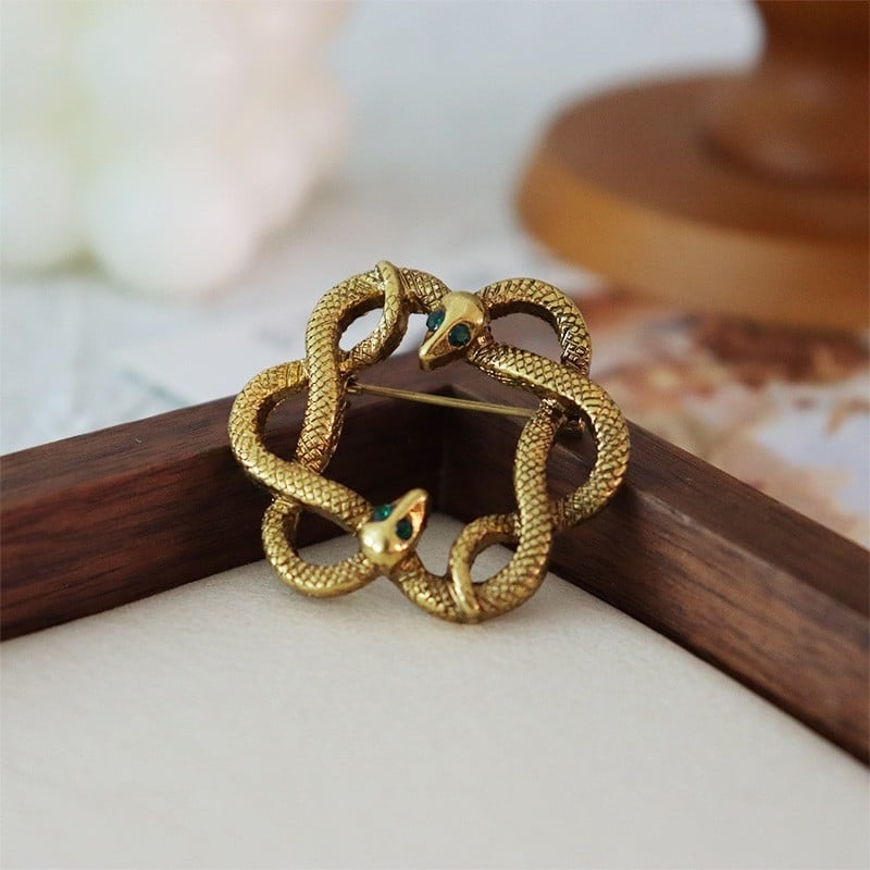 Moterų segė su cirkonio akmenimis, retro elegantiškas stilius, gėlės forma, elektroplatavimas, drabužių dekoratyvinis priedas