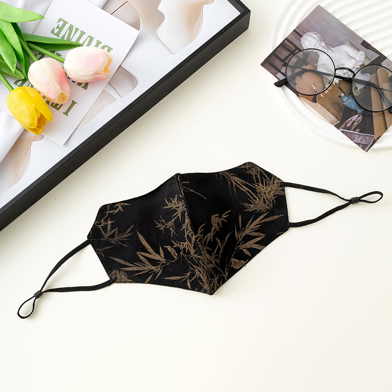 Maska za zaštitu od sunca, prozračna, dvostruka pamučna maska, imitacija svile, nacionalni stil (prozračna, otporna na vjetar, UV zaštita, dvostruka pamučna maska, imitacija svile)