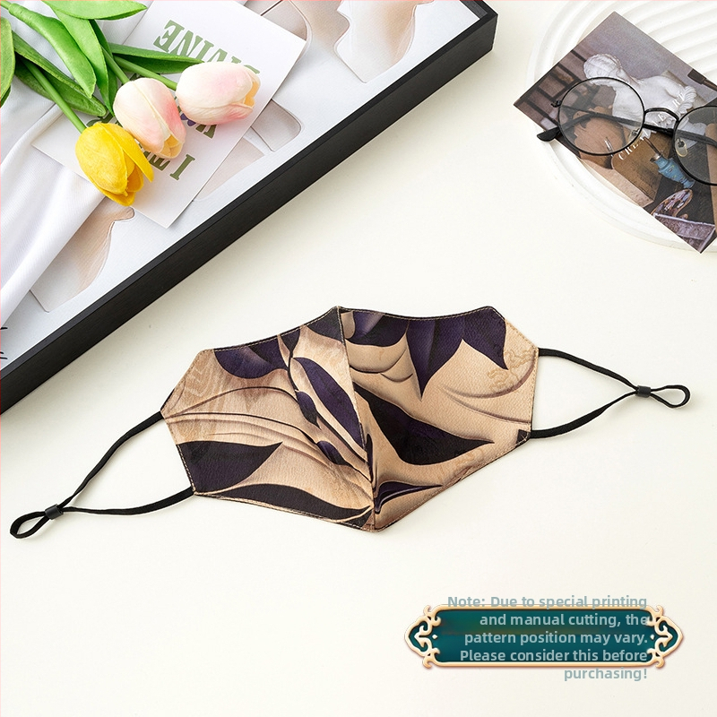 Slnečná ochranná maska, priedušná, dvojvrstvová bavlnená, imitácia hodvábu, národný štýl (Priedušná, Odolná voči vetru, UV ochrana, Dvojvrstvová bavlna, Imitácia hodvábu)