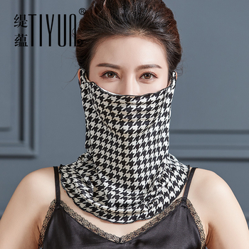 Svilenkasti šal za zaštitu lica od sunca za žene – poluotvoren stil, 100% svila, Ti yun, Jiaxing Zhejiang, ljeto 2021