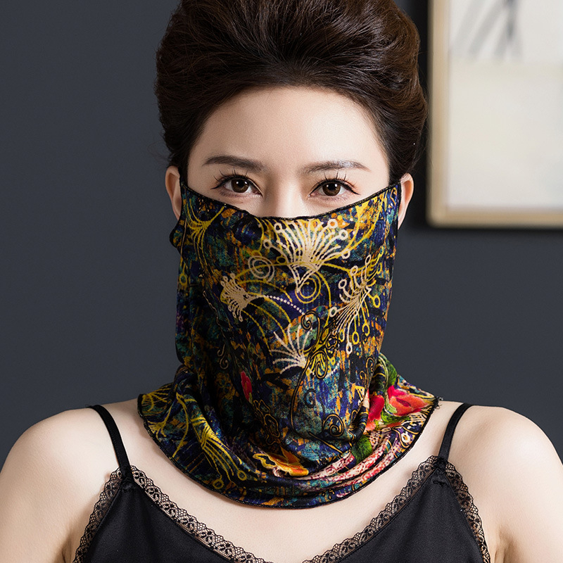 Svilenkasti šal za zaštitu lica od sunca za žene – poluotvoren stil, 100% svila, Ti yun, Jiaxing Zhejiang, ljeto 2021