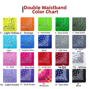 Turban, 100% bavlna, geometrický vzor, plochá väzba, štýl štvorca, tlač