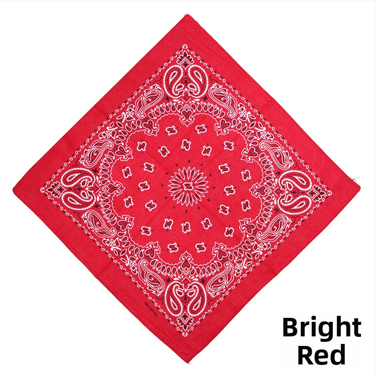 Turban, 100% bavlna, geometrický vzor, plochá väzba, štýl štvorca, tlač