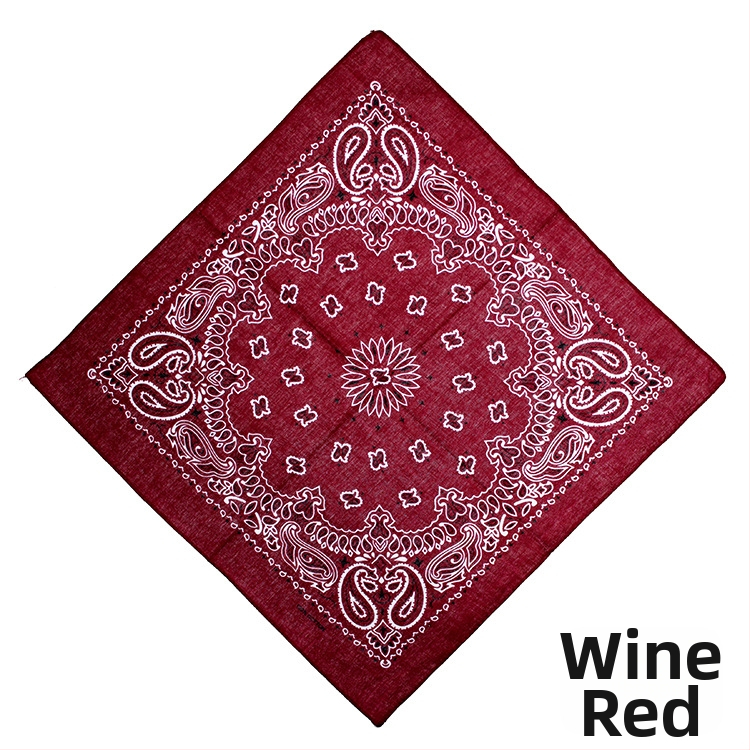 Turban, 100% bavlna, geometrický vzor, plochá väzba, štýl štvorca, tlač