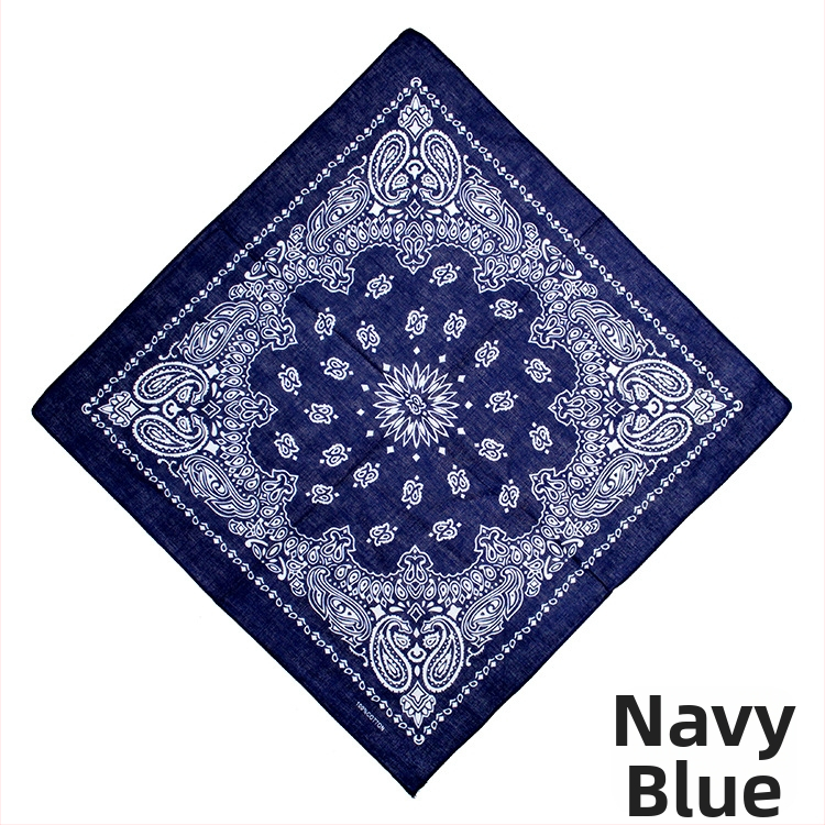 Turban, 100% bavlna, geometrický vzor, plochá väzba, štýl štvorca, tlač