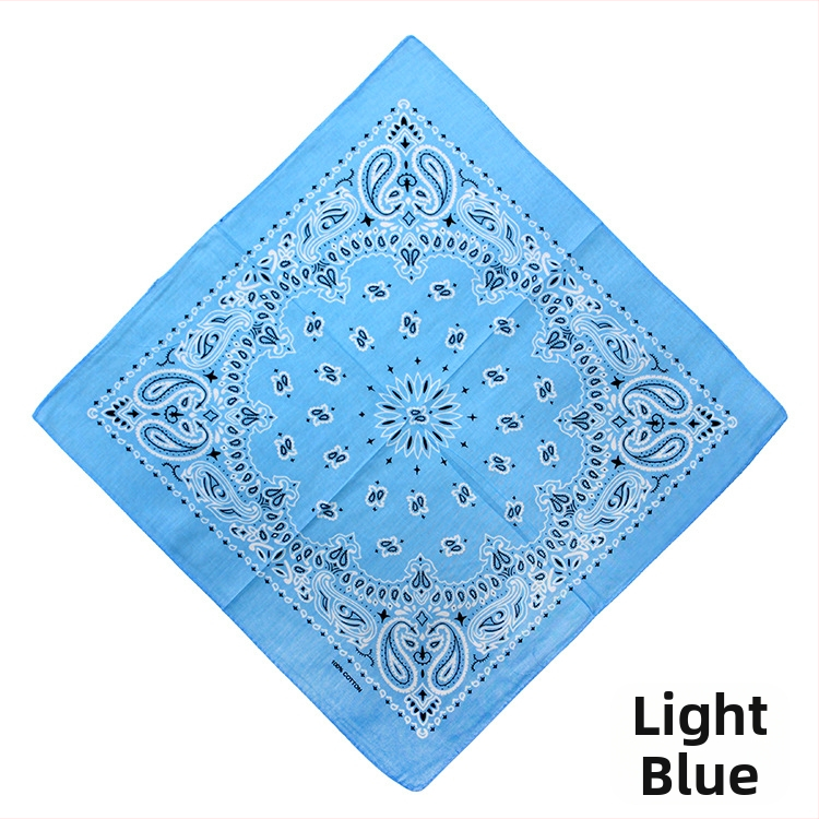 Turban, 100% bavlna, geometrický vzor, plochá väzba, štýl štvorca, tlač