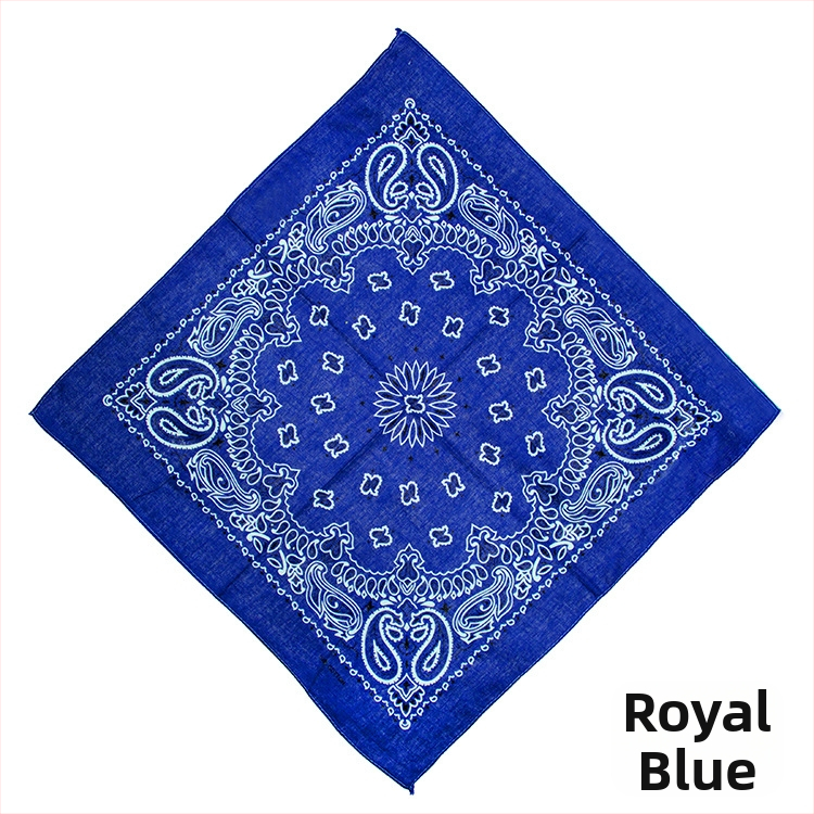 Turban, 100% bavlna, geometrický vzor, plochá väzba, štýl štvorca, tlač