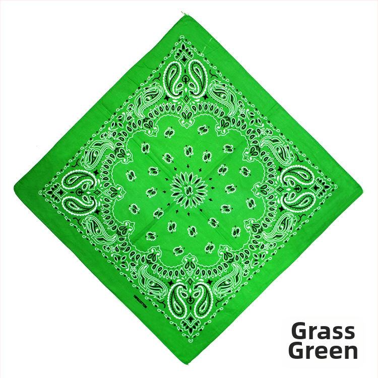 Turban, 100% bavlna, geometrický vzor, plochá väzba, štýl štvorca, tlač