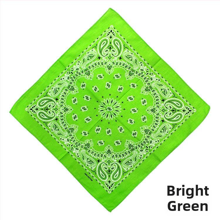 Turban, 100% bavlna, geometrický vzor, plochá väzba, štýl štvorca, tlač